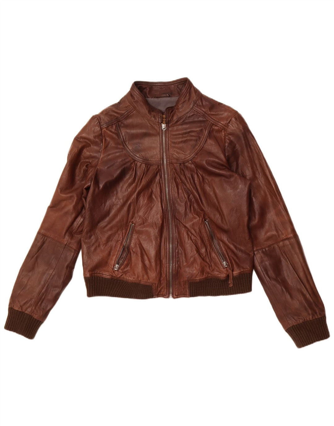 Jaqueta de couro feminina CONBIPEL IT 48 XL couro marrom