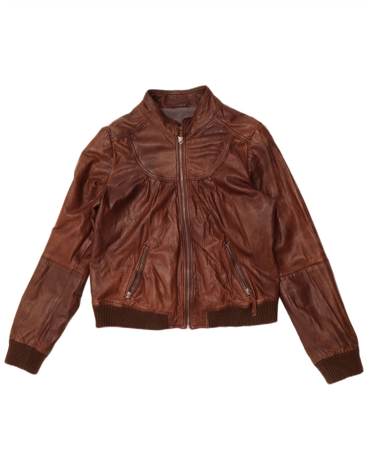 Jaqueta de couro feminina CONBIPEL IT 48 XL couro marrom