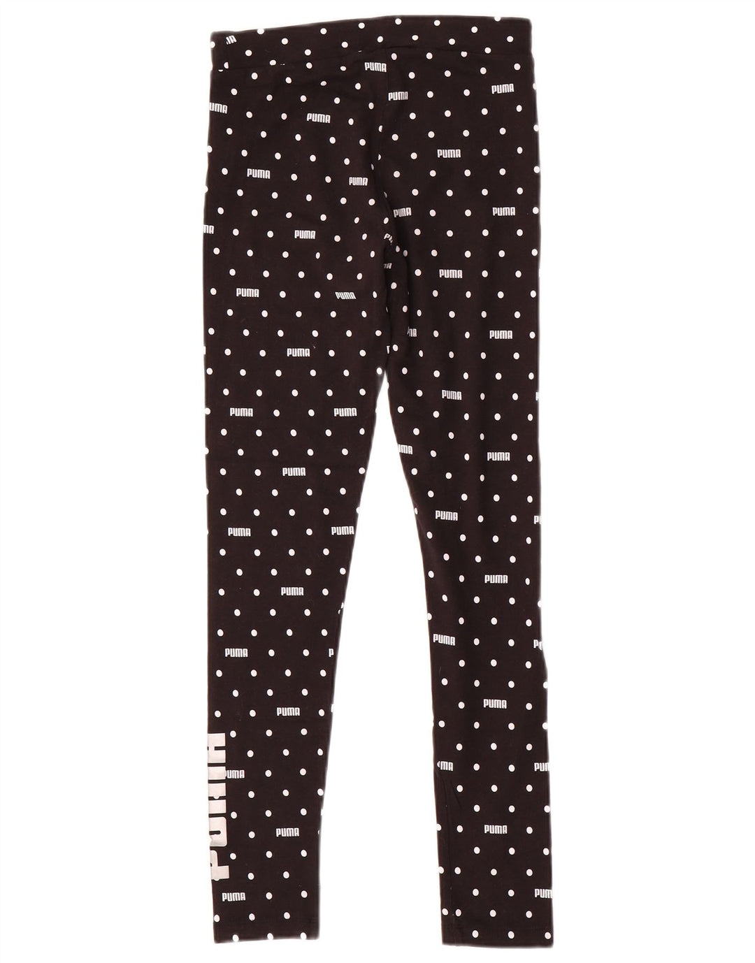 Leggings estampadas PUMA para meninas 13-14 anos algodão manchado preto