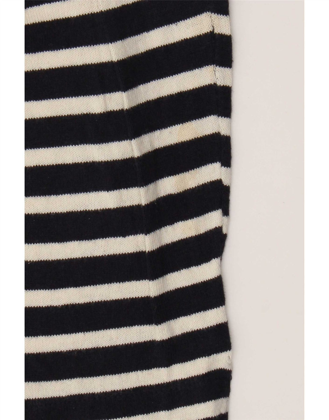 Zara Top masculino manga comprida grande algodão listrado azul marinho