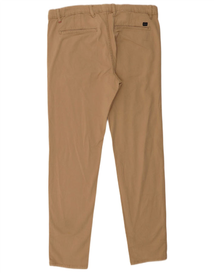 Zara Mens Slim Chino Calças EU 42 Médio W32 L30 Bege