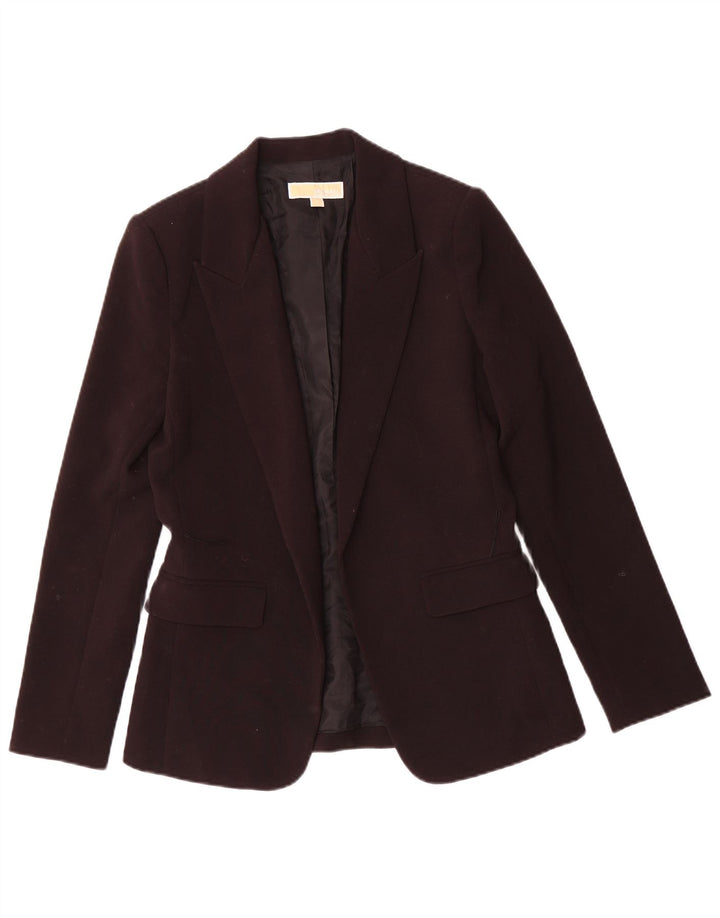Jaqueta blazer aberta feminina Michael Kors US 4 pequena preta