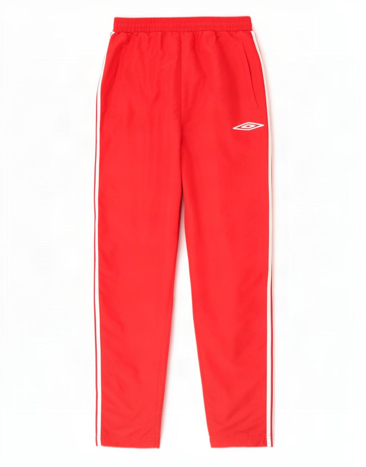 Calça de treino masculina Umbro médio vermelho colorblock poliéster