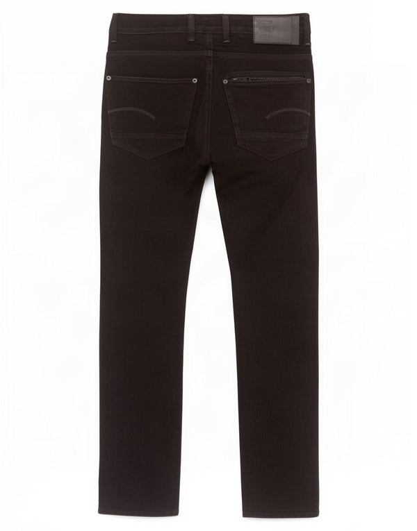 G-Star Mens Attacc Straight Jeans W32 L32 Algodão Preto
