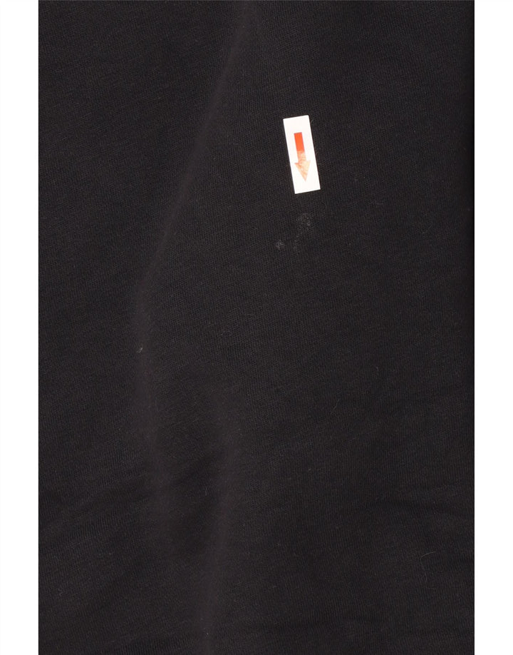 Nike masculino solto ajuste moletom jumper pequeno algodão preto