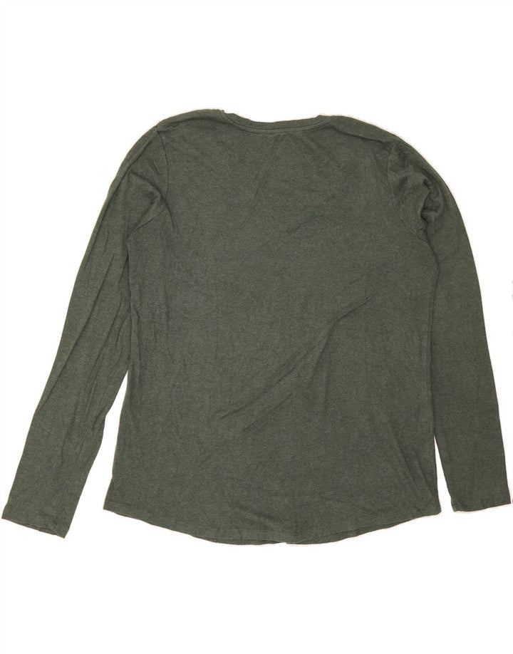 EDDIE BAUER Womens Top Long Sleeve UK 20 2XL Green Cotton Vintage Eddie Bauer and Second-Hand Eddie Bauer from Messina Hembry 