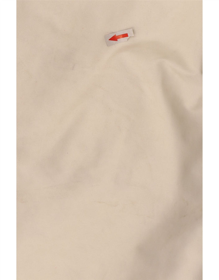 Jaqueta masculina acolchoada com capuz Woolrich Reino Unido 36 nylon branco pequeno