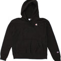 CHAMPION Womens Hoodie Jumper UK 14 Medium Black Cotton Vintage Champion and Second-Hand Champion from Messina Hembry 