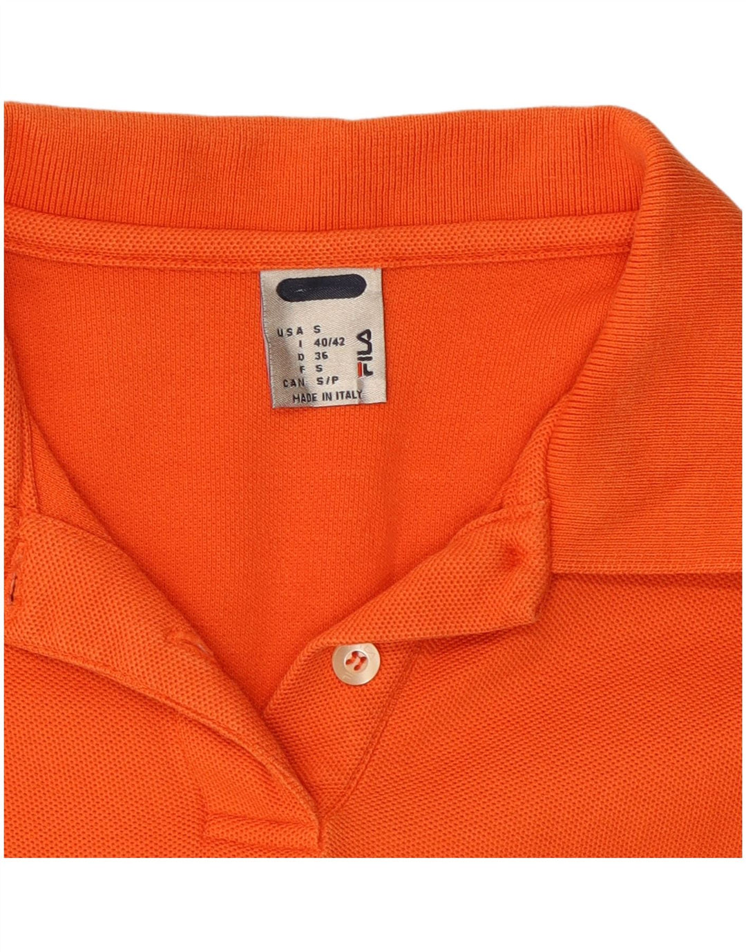 Vestido polo feminino FILA UK 10 pequeno laranja