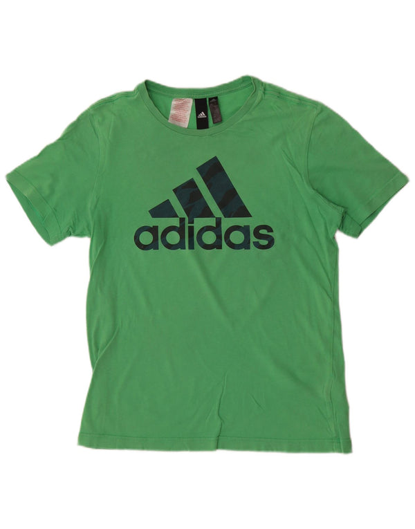 Camiseta Adidas Meninos Graphic Top 13-14 Anos Algodão Verde