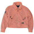 Jaqueta Superdry Feminina Teddy Bear Oversized Fleece UK 10 Pequena Rosa