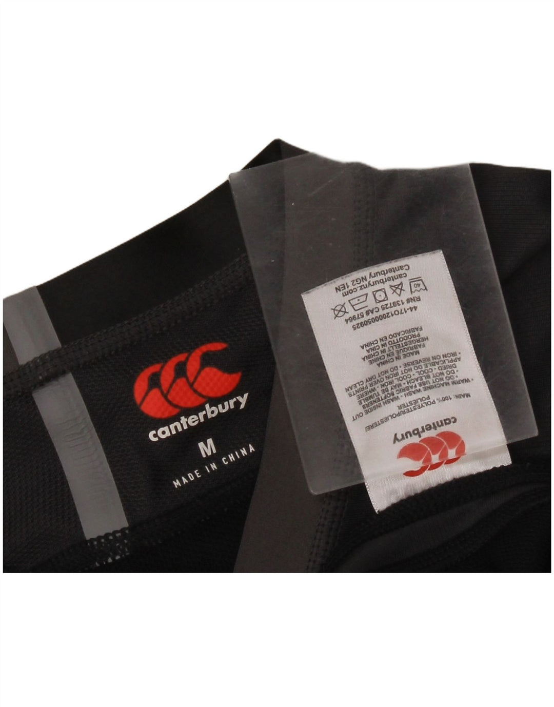 Camiseta gráfica masculina Canterbury Top médio preto colorblock poliéster