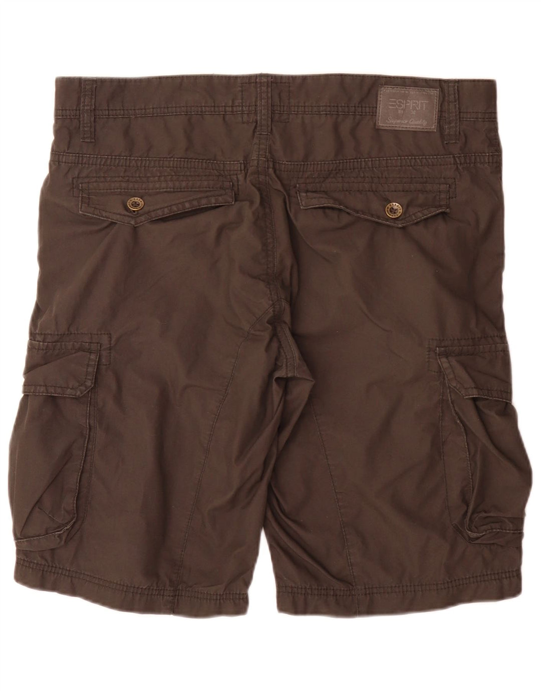 Esprit Mens Cargo Shorts Grande W36 Algodão Cinza