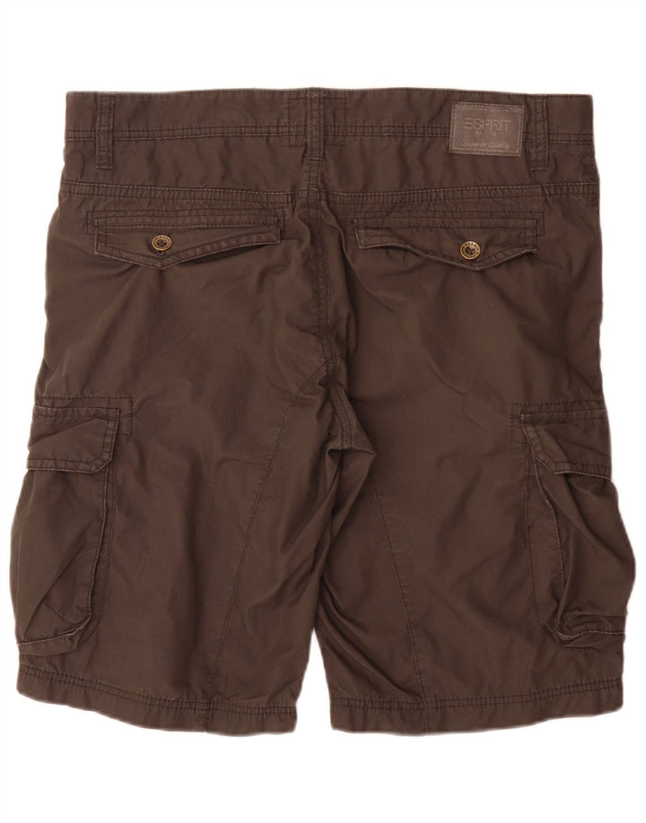 Esprit Mens Cargo Shorts Grande W36 Algodão Cinza