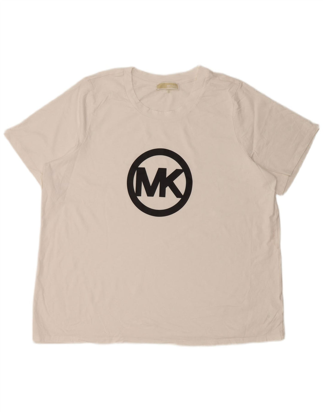 Camiseta gráfica masculina MICHAEL KORS Top XL algodão branco