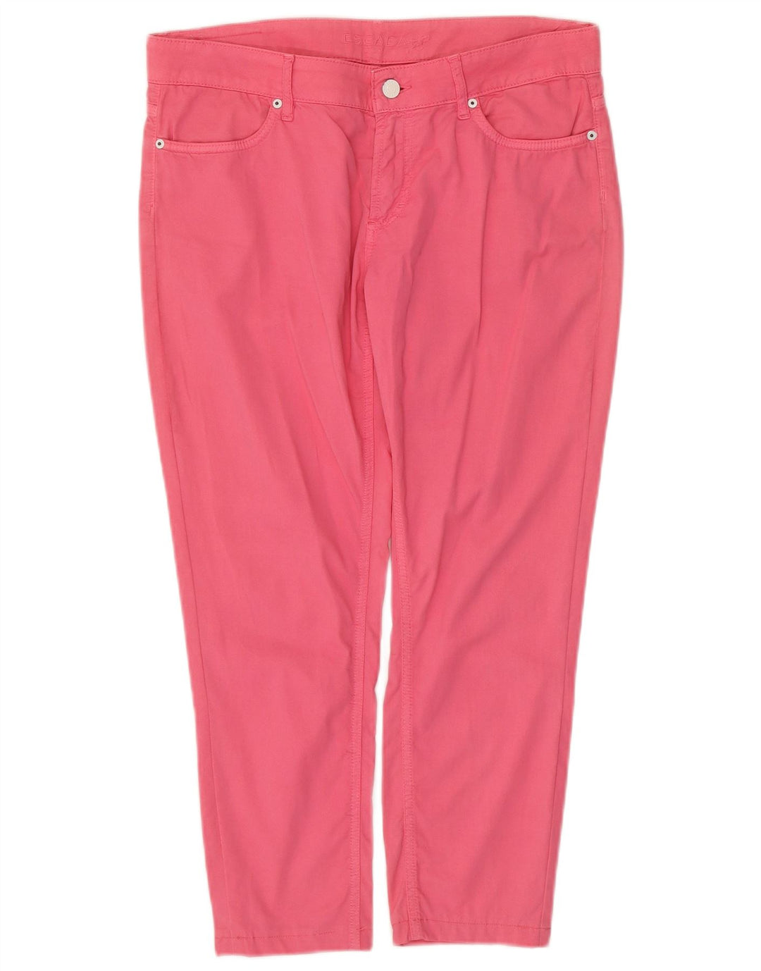 ESCADA Calça Feminina Slim Cropped EU 38 Médio W34 L24 Algodão Rosa