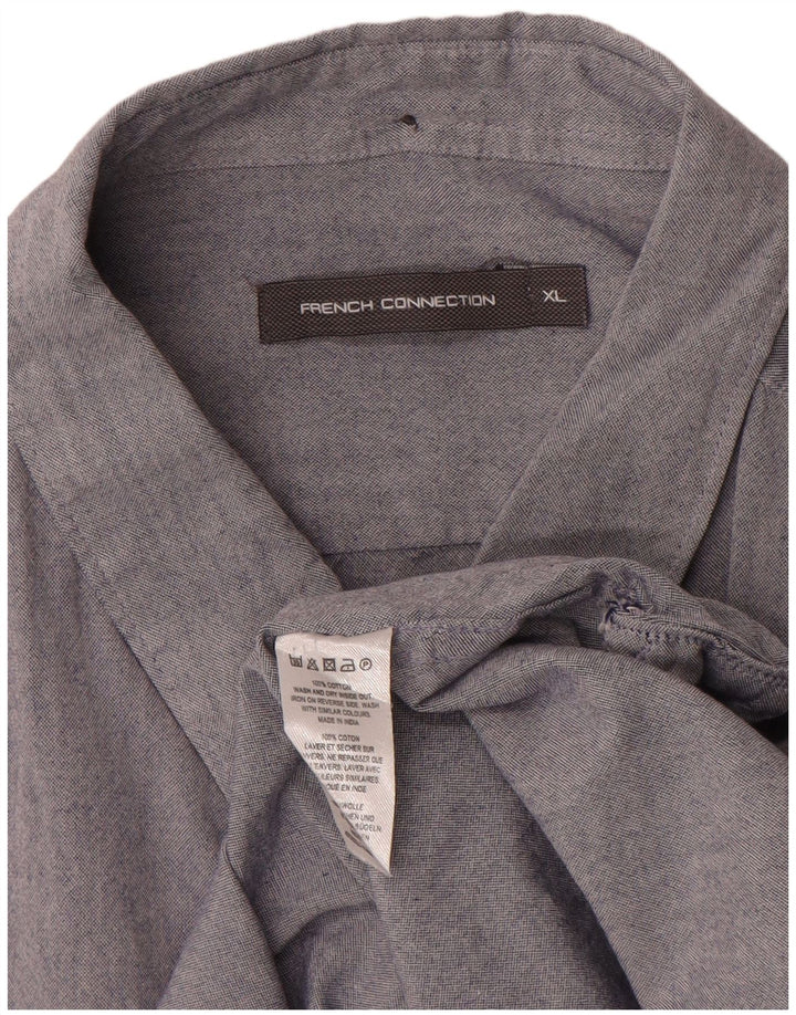 Camisa masculina FRENCH CONNECTION XL algodão cinza