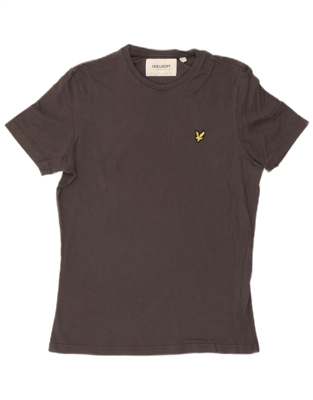 Camiseta masculina de ajuste solto LYLE & SCOTT de algodão cinza pequeno
