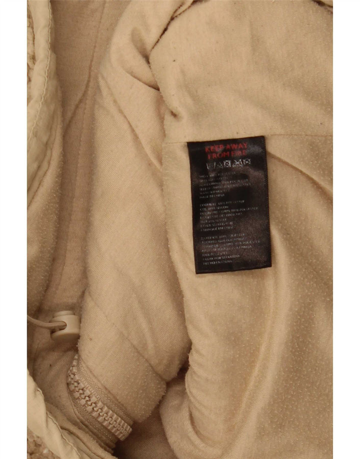 Jaqueta de lã masculina Urban Outfitters Reino Unido 36 poliéster bege pequeno