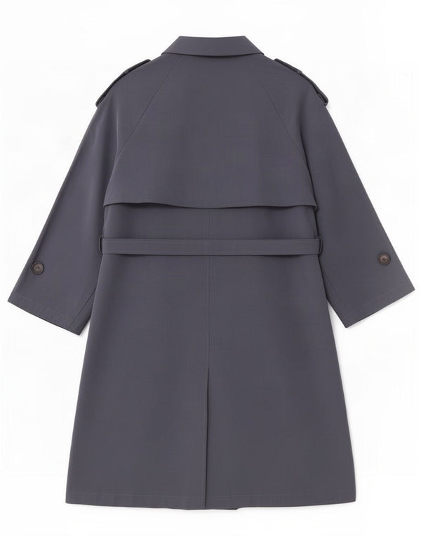 Zara Casaco feminino oversized manga 3/4 Reino Unido 10 pequeno cinza