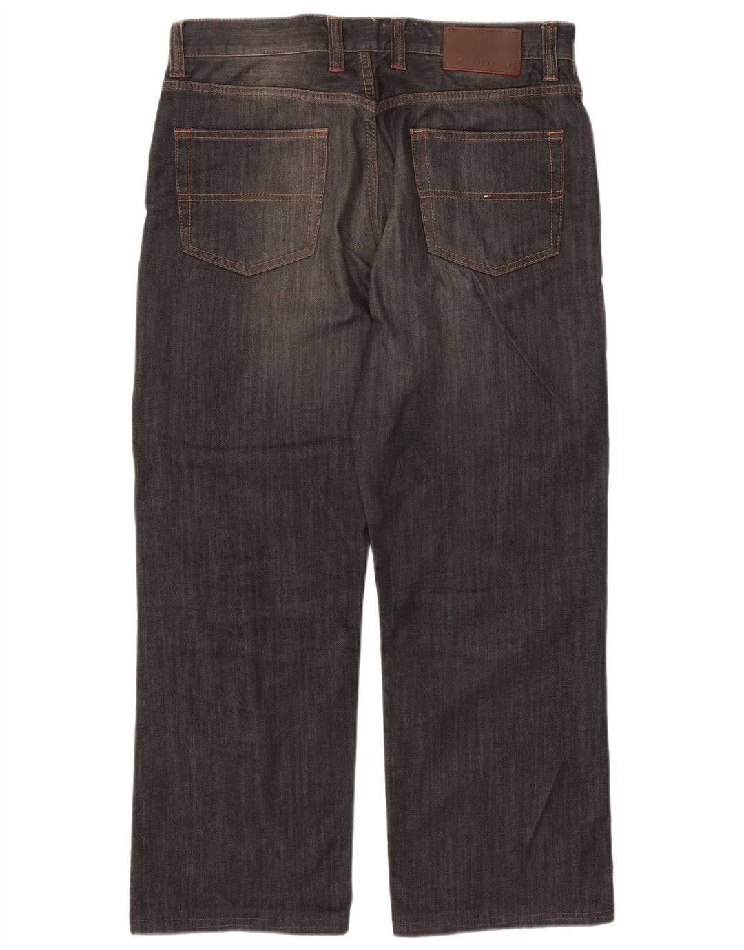 TOMMY HILFIGER Jeans reto masculino W31 L28 algodão cinza