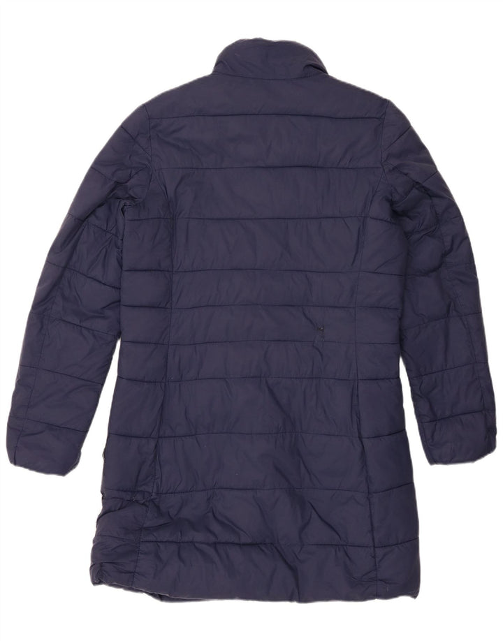 Casaco acolchoado feminino Lacoste tamanho 38 médio azul marinho poliamida