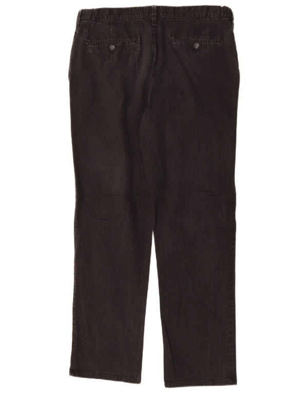 Calça Chino Masculina Marks & Spencer Regular Fit W36 L30 Algodão Preto