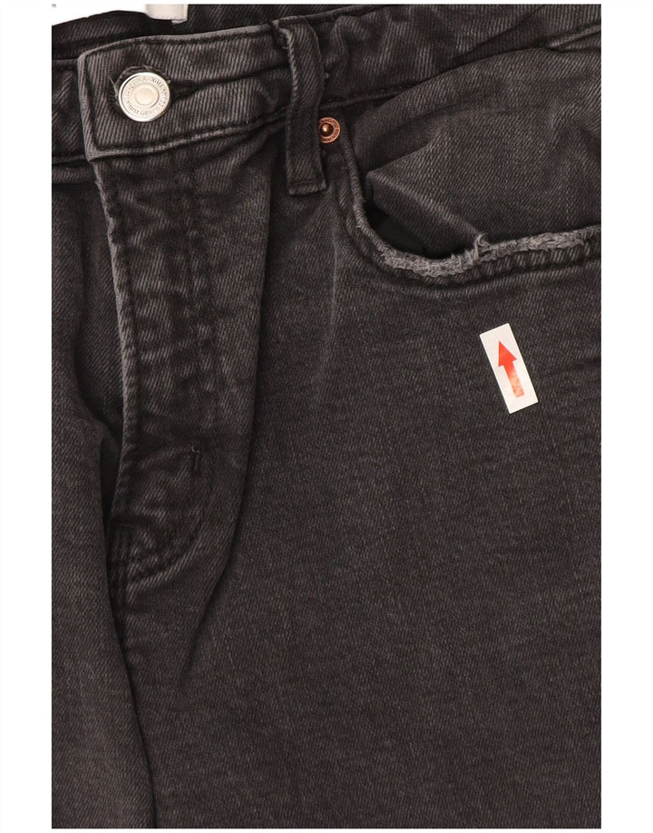 Calça jeans reta feminina Zara EU 40 médio W30 L26 algodão cinza