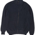 Suéter cardigã masculino L.L.Bean XL algodão azul marinho