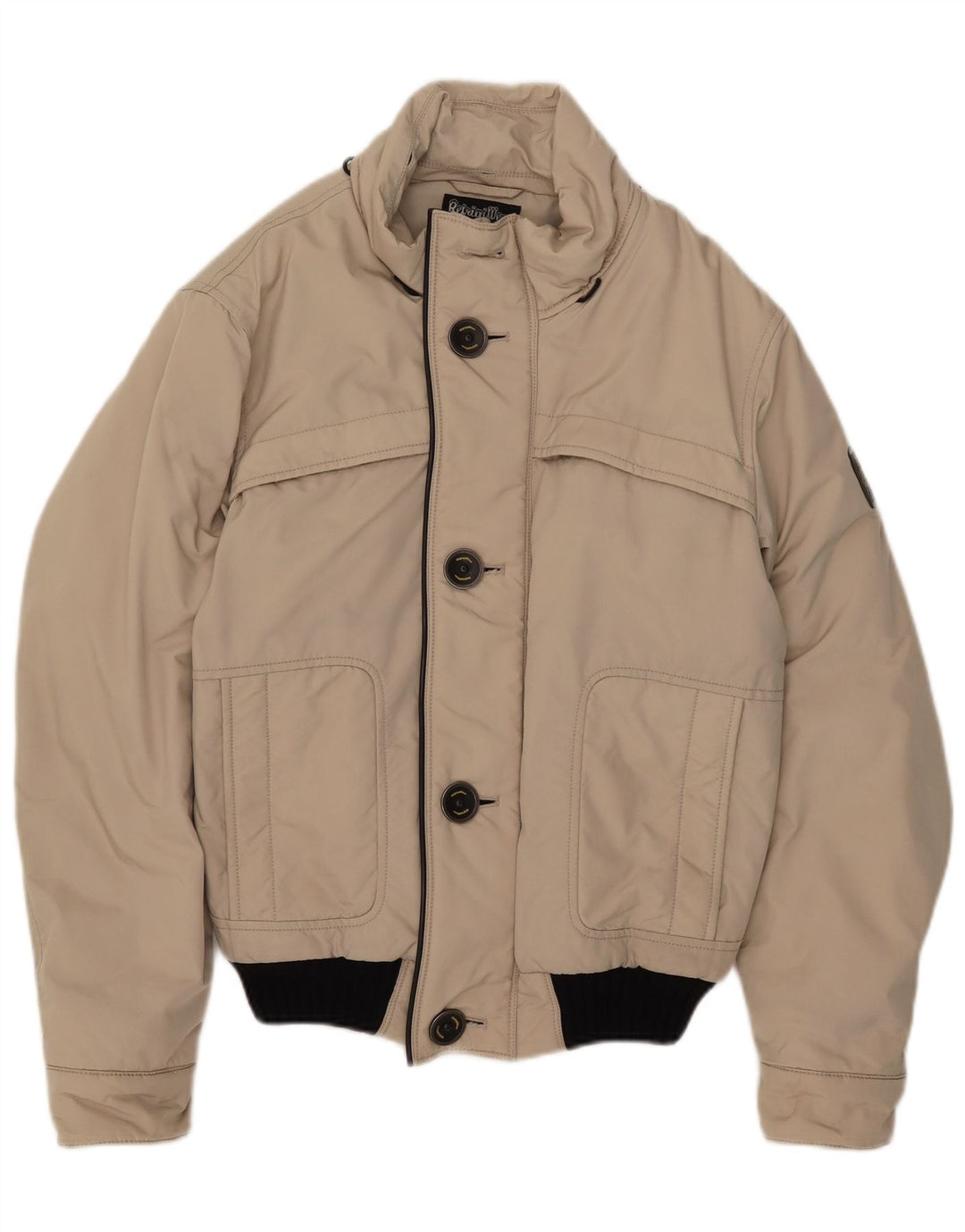 Jaqueta de chuva masculina Refrigiwear UK 38 nylon bege médio