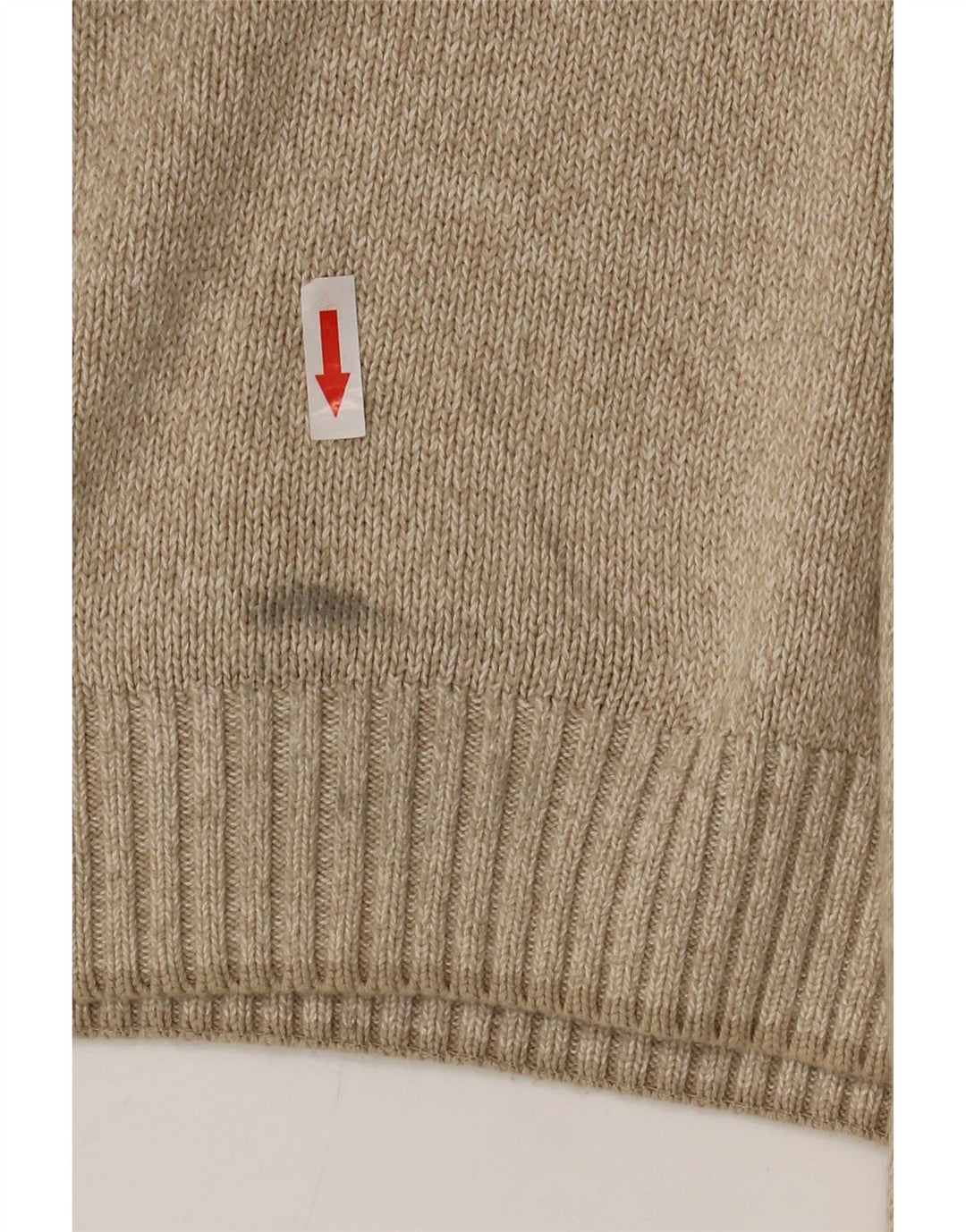 Suéter masculino Gant com decote em V XL algodão bege