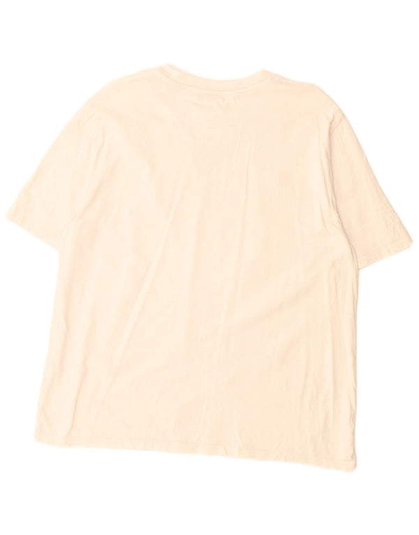 Camiseta feminina Zara UK 14 algodão branco médio