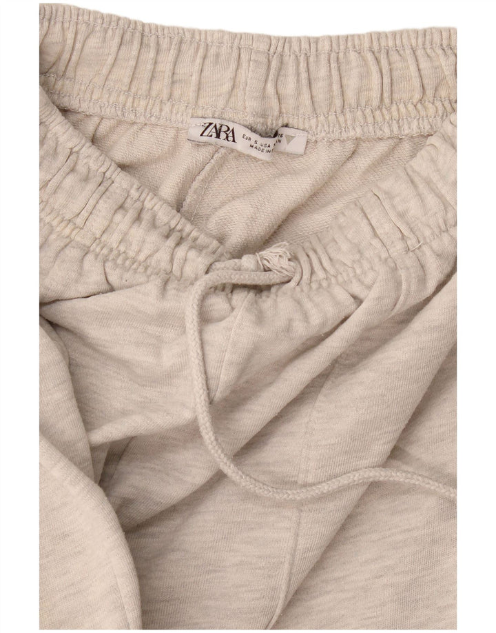 Calça de treino feminina Zara UK 10 pequena cinza