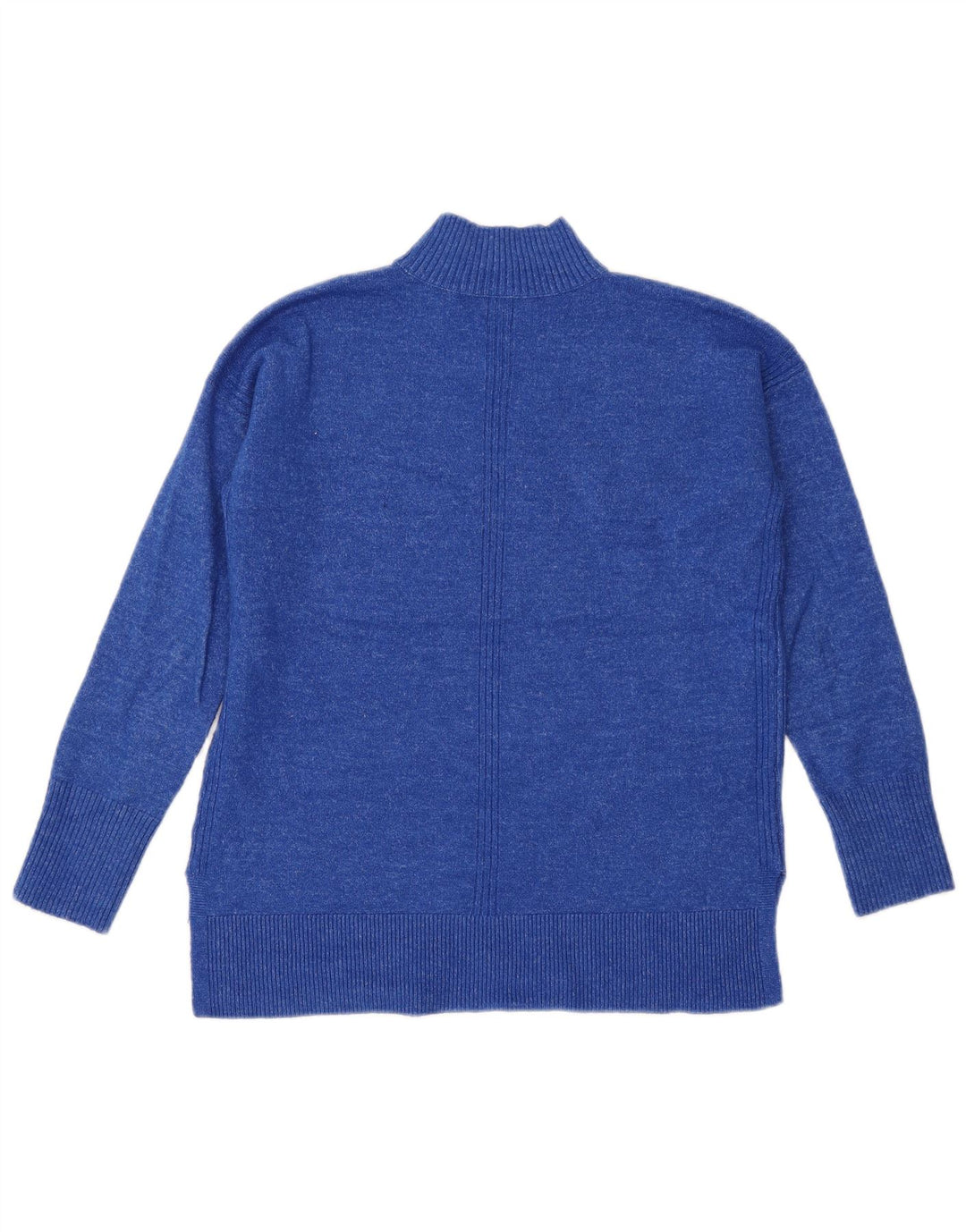 Suéter feminino John Lewis com gola alta e gola tartaruga Reino Unido 8 pequeno azul