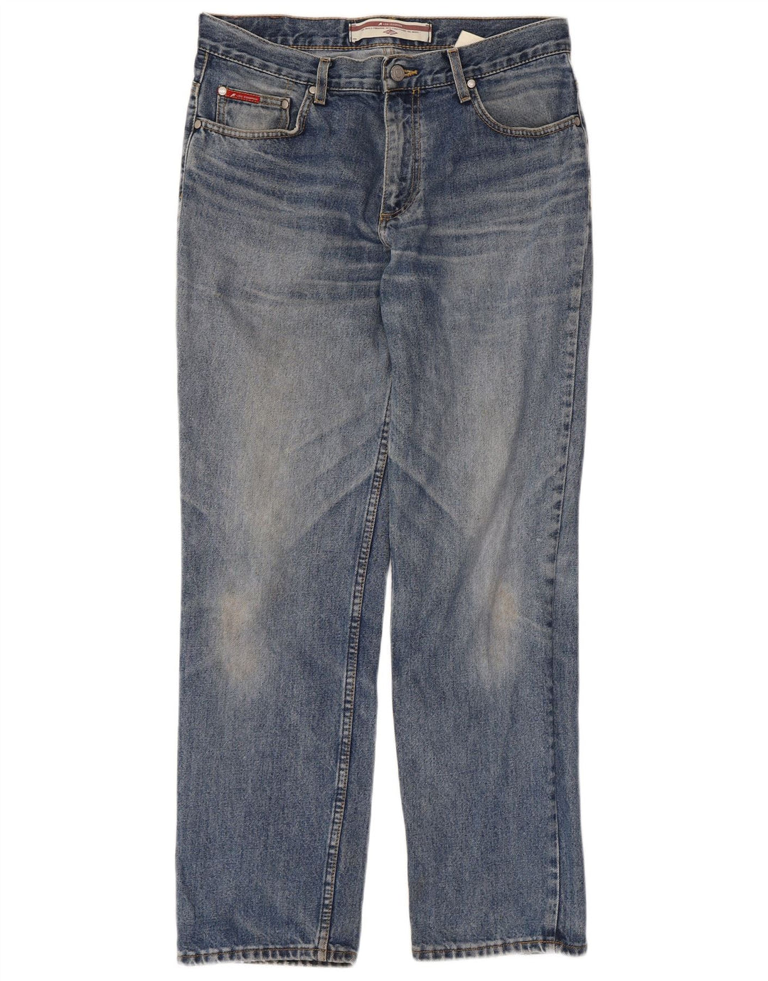 Lee Mens Straight Jeans W32 L30 Azul Algodão