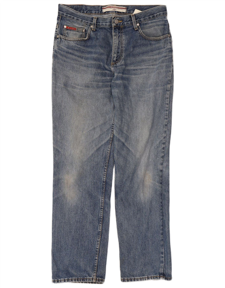 Lee Mens Straight Jeans W32 L30 Azul Algodão