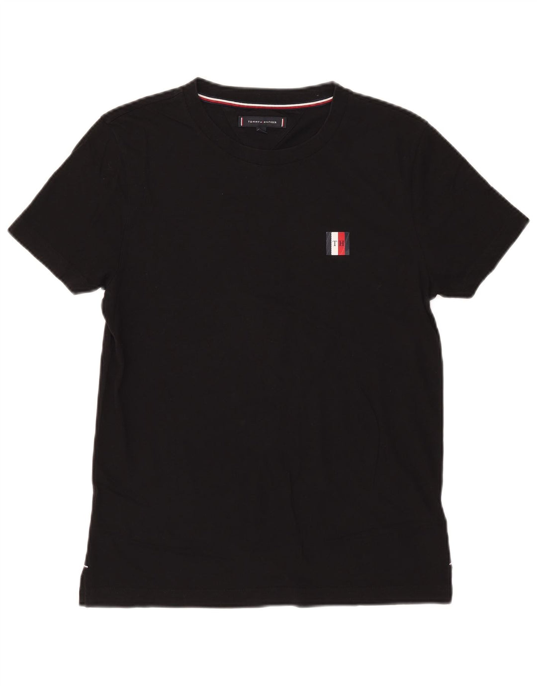 Camiseta masculina Tommy Hilfiger Top médio algodão preto
