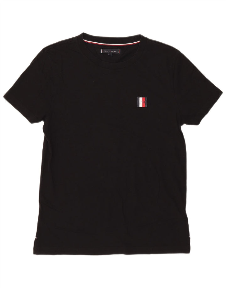 Camiseta masculina Tommy Hilfiger Top médio algodão preto