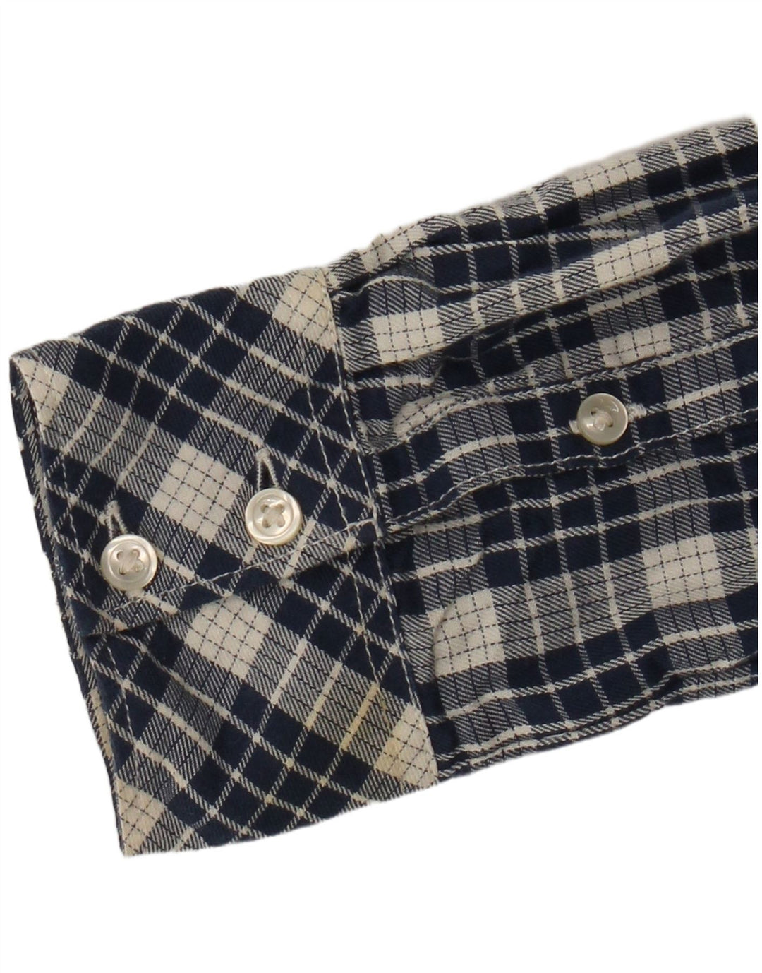 Camisa feminina de flanela Wrangler XS azul marinho algodão xadrez