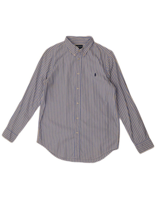 Camisa Polo Ralph Lauren Menino 15-16 Anos Listrado Azul Algodão