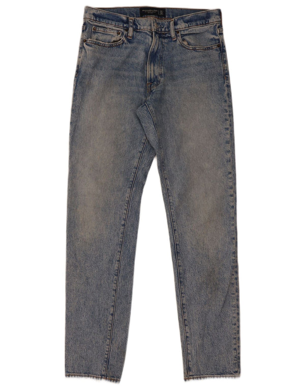 Abercrombie & Fitch Mens Jeans Slim W31 L32 Azul Algodão