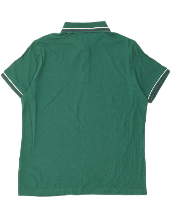 Camisa polo masculina Lotto Life's grande algodão verde