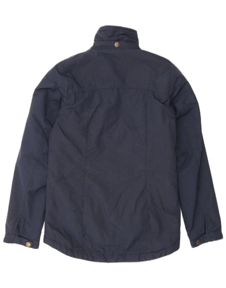 Jaqueta corta-vento feminina Fat Face UK 6 XS azul marinho nylon