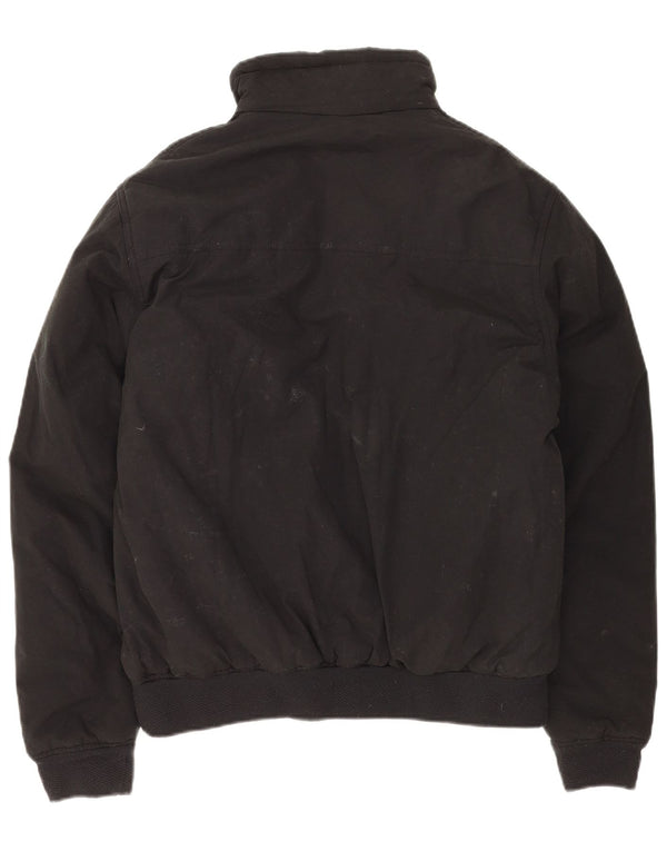 Jaqueta corta-vento masculina ASICS UK 40 grande algodão preto