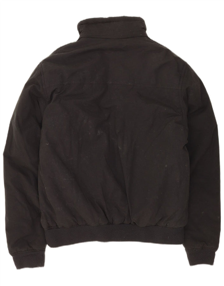 Jaqueta corta-vento masculina ASICS UK 40 grande algodão preto