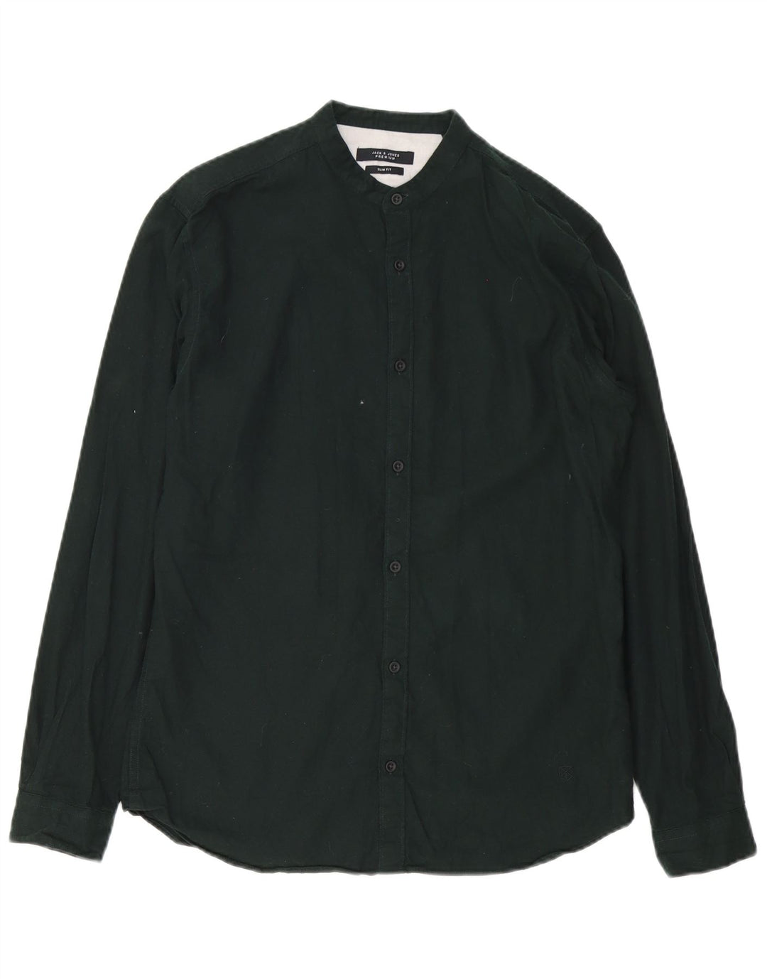 Camisa masculina Jack & Jones Slim Fit tamanho 40 algodão preto médio