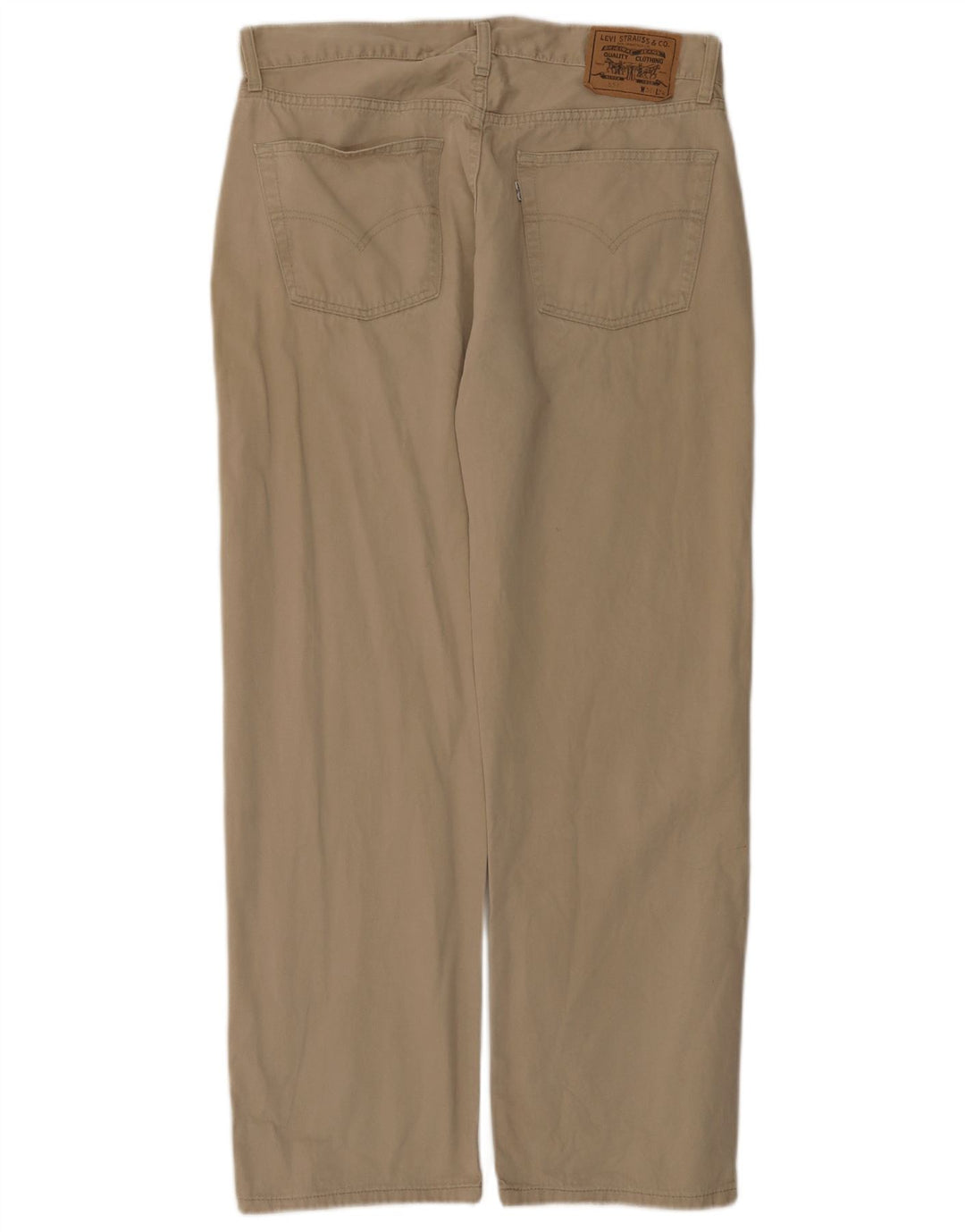 Levi's Masculino 551 Straight Jeans W36 L30 Algodão Bege