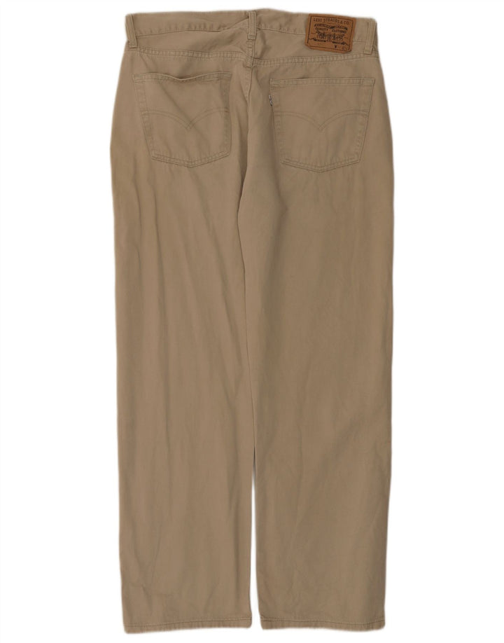 Levi's Masculino 551 Straight Jeans W36 L30 Algodão Bege