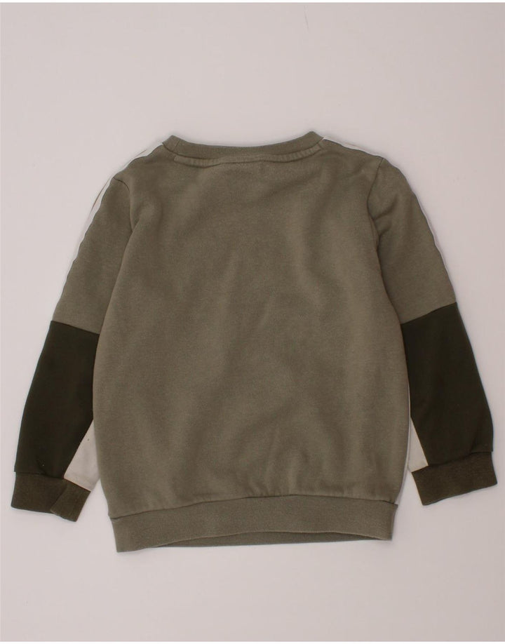 Adidas Meninos Suéter Jumper 2-3 Anos Cinza Colorblock