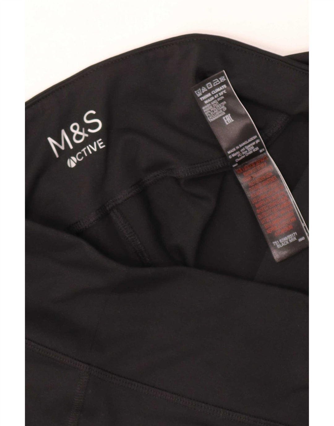 Leggings femininos Marks & Spencer UK 14 poliéster preto grande